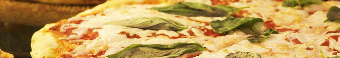 Eating Italian Pizza at Bravo Pizza of Avondale restaurant in Avondale, PA.